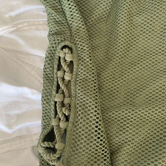 Army Green billabong one piece backless swimsuit - Picture 3 of 6